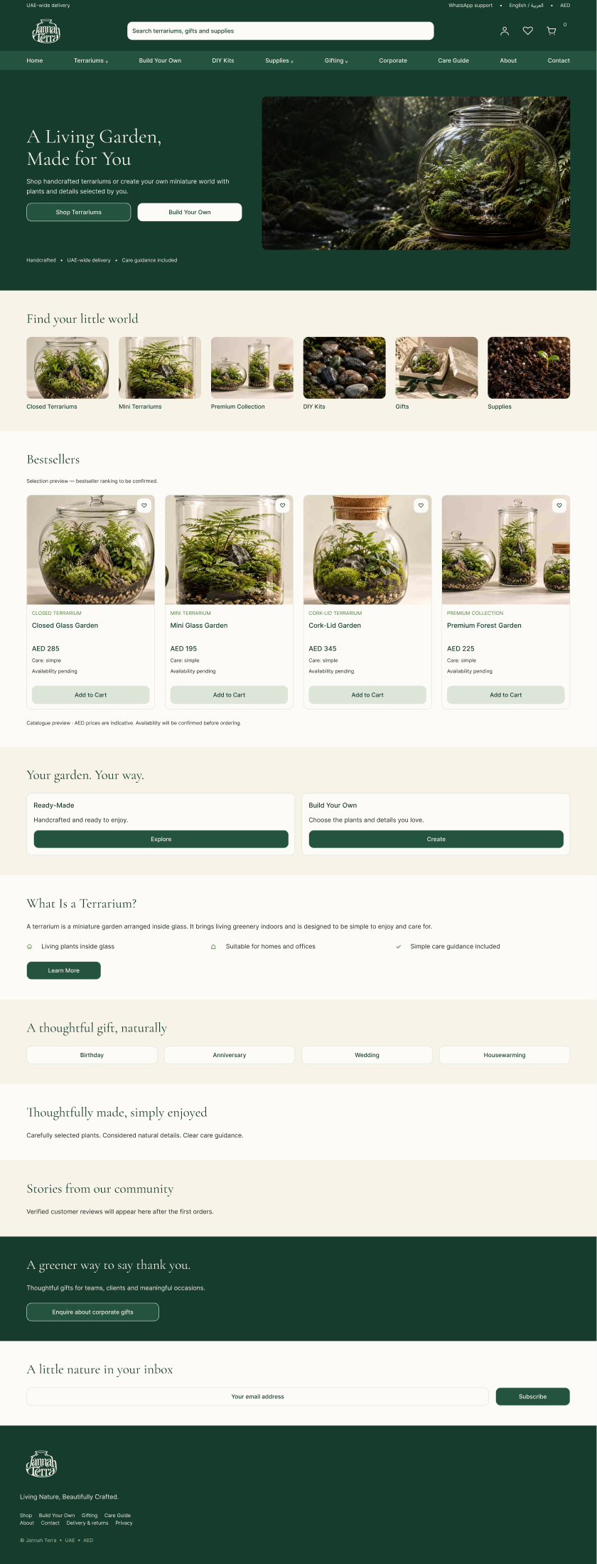 Jannah Terra desktop homepage design