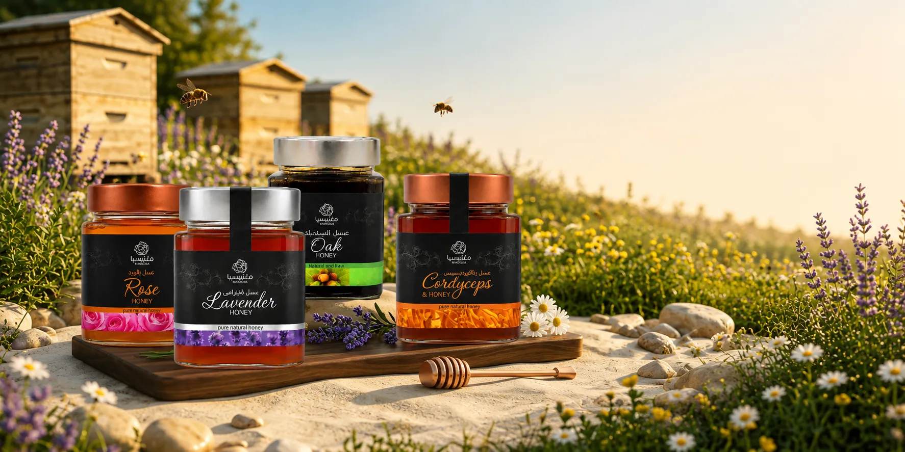 Magnesia honey collection imagery from the published website